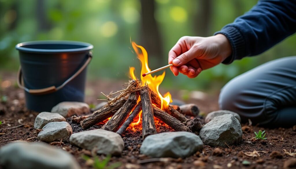 apprenez à démarrer un feu facilement et en toute sécurité grâce à nos conseils pratiques, pour profiter d'un feu maîtrisé en camping ou en plein air.