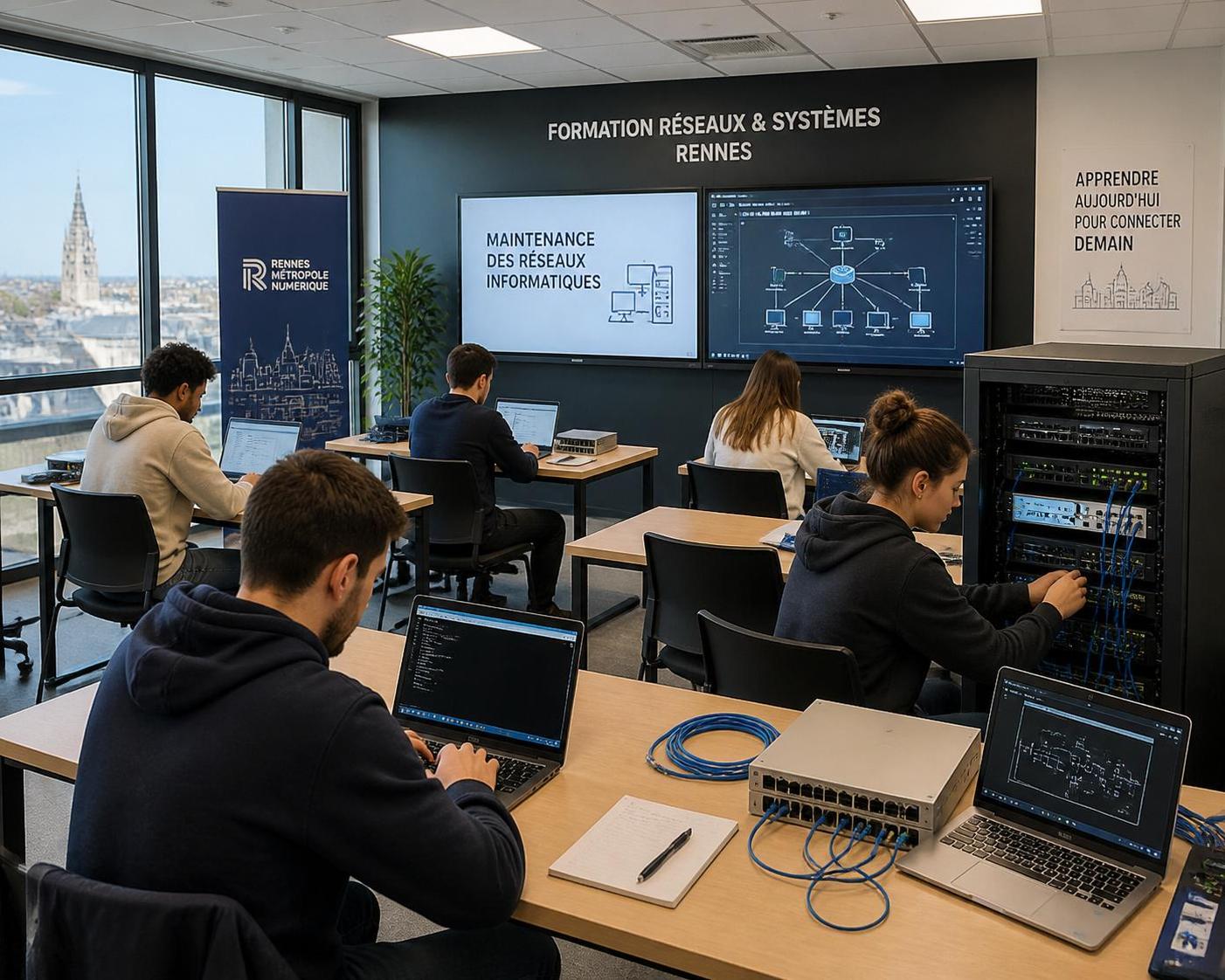 découvrez la formation ccna à rennes et développez les compétences clés pour dynamiser votre carrière dans le domaine des réseaux informatiques. inscrivez-vous dès maintenant pour maîtriser les technologies réseaux essentielles.