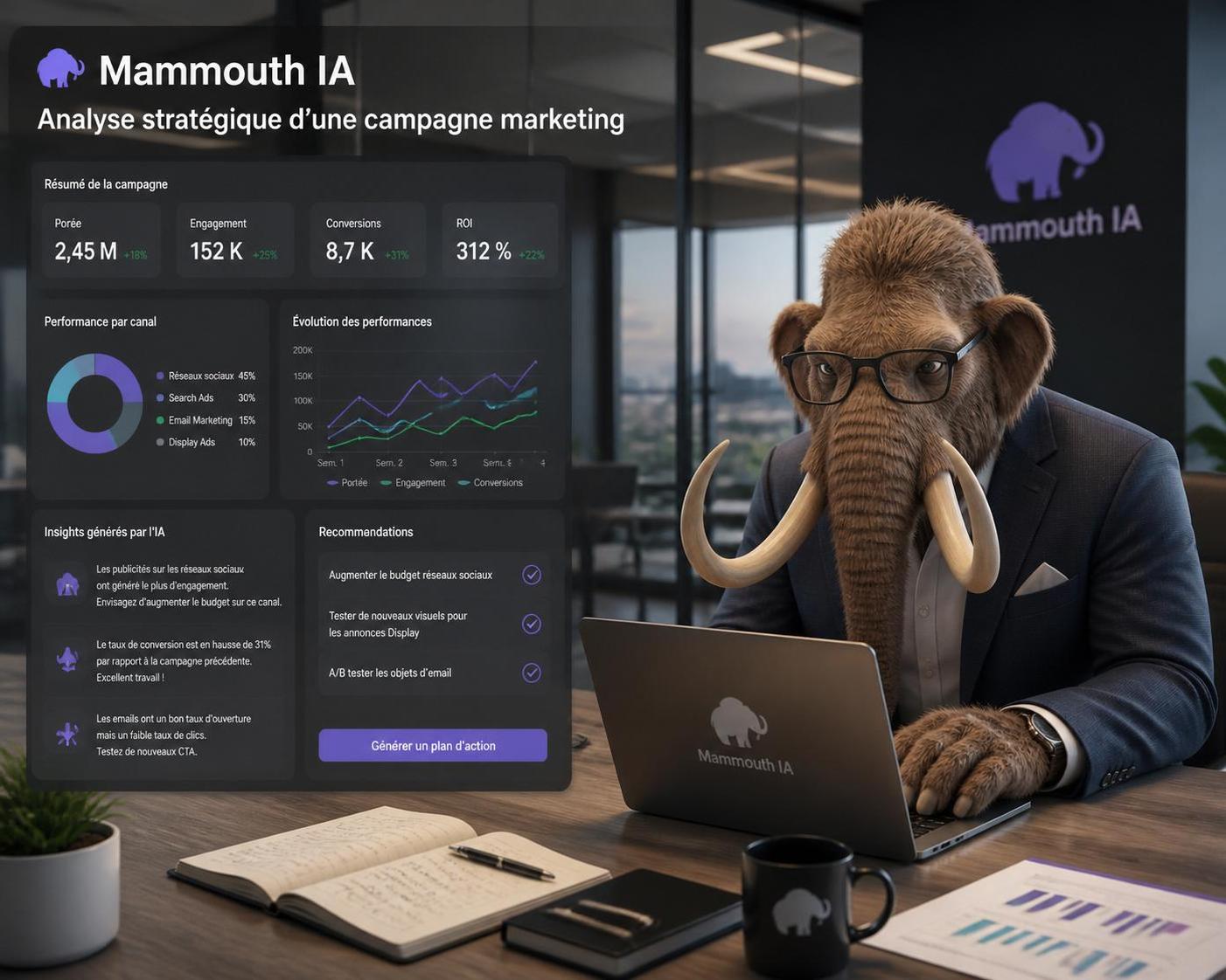 découvrez comment mammouth ia transforme les stratégies marketing des entreprises en optimisant les campagnes et en améliorant la prise de décision grâce à l'intelligence artificielle.