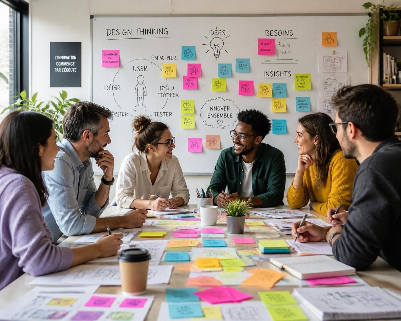 découvrez comment le design thinking transforme la gestion de projet en entreprise en favorisant l'innovation, la collaboration et une approche centrée sur l'utilisateur pour des résultats optimaux.