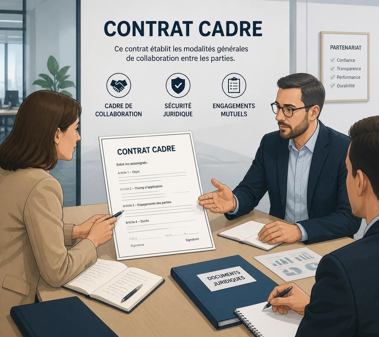 découvrez la définition du contrat cadre et ses enjeux essentiels pour les professionnels du droit et des affaires, afin d'optimiser vos relations contractuelles et sécuriser vos transactions.
