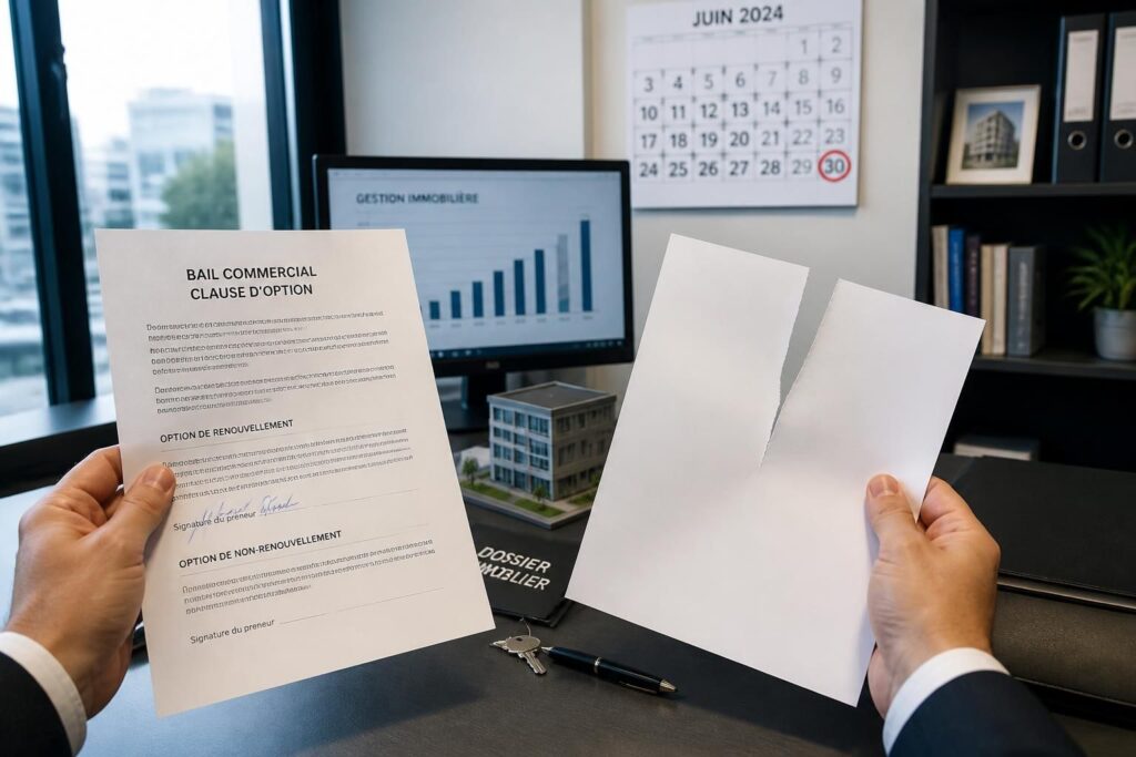 découvrez comment exercer votre droit d'option en bail commercial pour choisir entre renouvellement du contrat ou sa fin, avec des conseils juridiques pratiques.