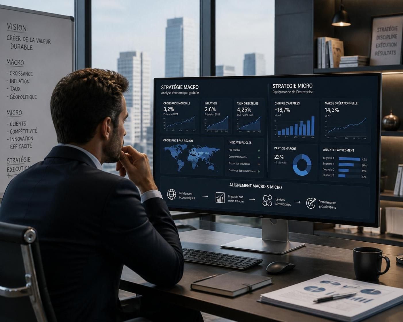 découvrez comment intégrer une vision globale dans les moindres détails de votre business grâce à une approche macro en micro, pour une gestion efficace et stratégique.