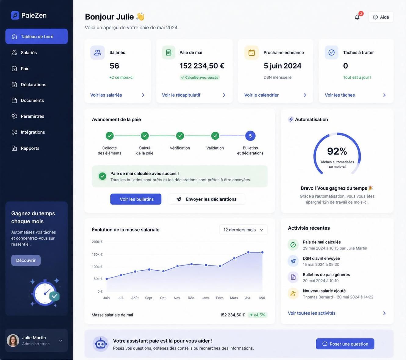 découvrez comment payfit simplifie la gestion des paies en entreprise grâce à son interface intuitive, l'automatisation des tâches administratives et la conformité réglementaire assurée.