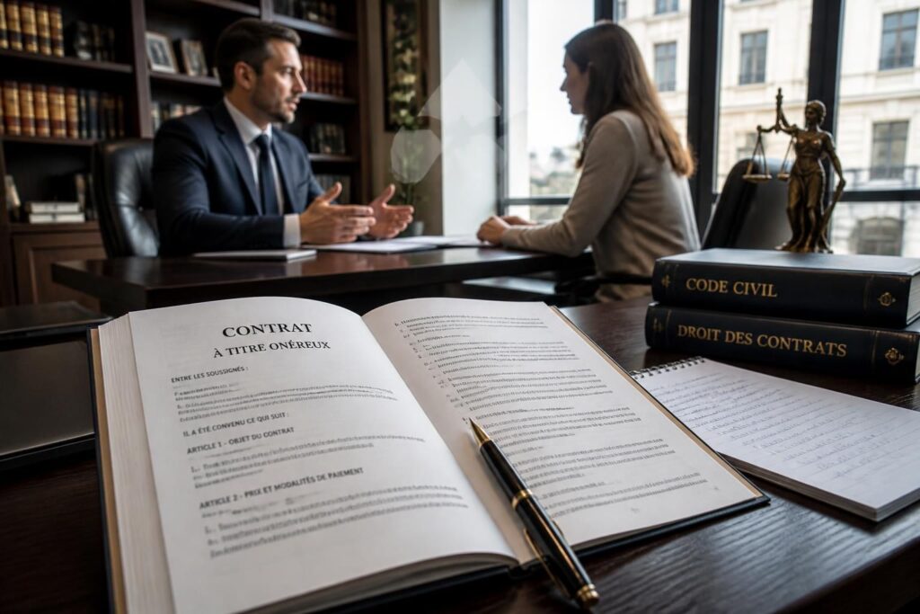 découvrez les explications juridiques détaillées sur la notion contractuelle « à titre onéreux » et comprenez ses implications dans les contrats.